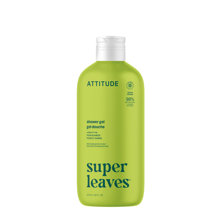 ATTITUDE Body Wash, EWG Verified Shower Gel, Dermatologically Tested, Plant