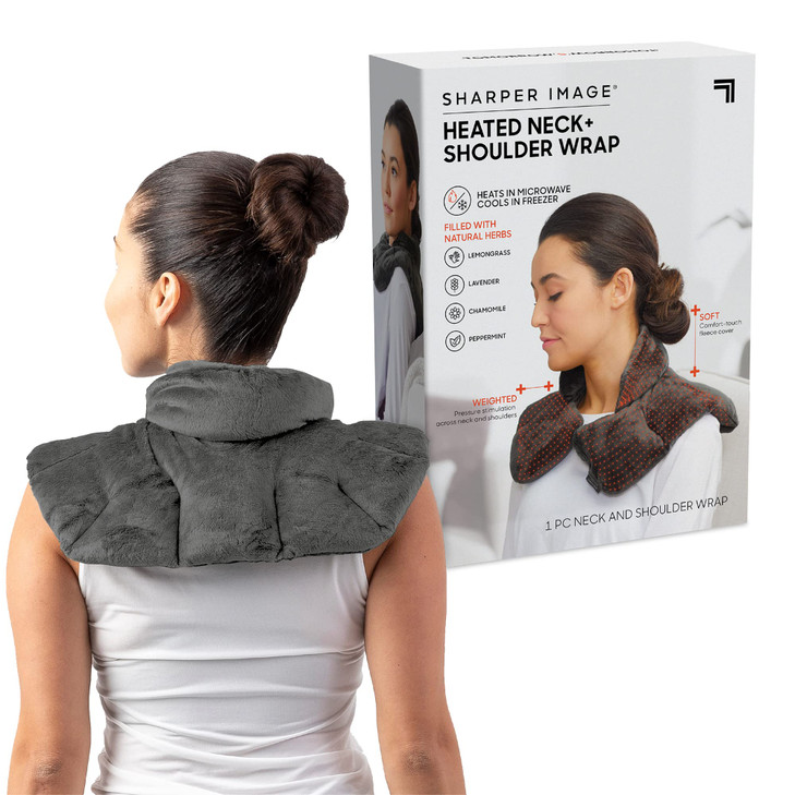 Sharper Image Heated Neck & Shoulder Wrap