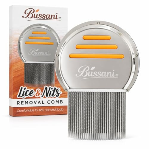 Bussani Lice Comb for Fine & Thick Hair - Lice Treatment