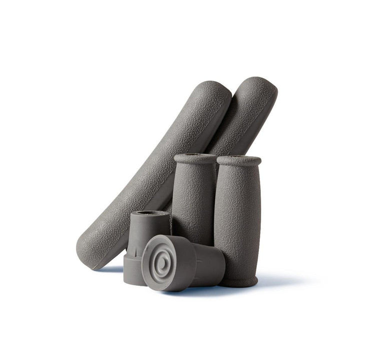 Medline Crutch Accessory Replacement Kit, Gray