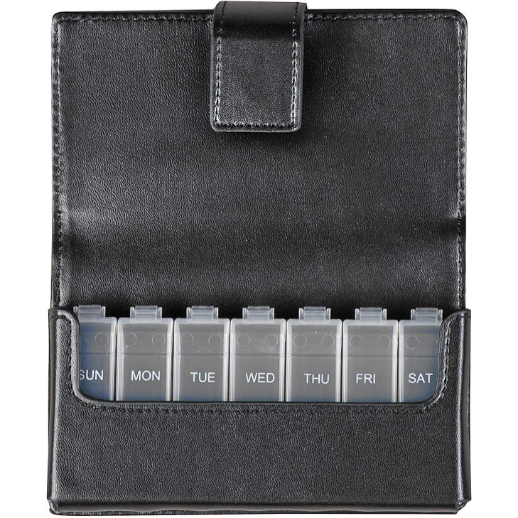 HealthSmart Weekly Pill Organizer, Medicine Organizer, Pill Box for 7 Days