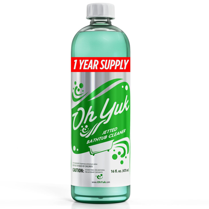 Oh Yuk Jetted Tub Cleaner for Jacuzzis, Bathtubs, Whirlpools, The Most Effective