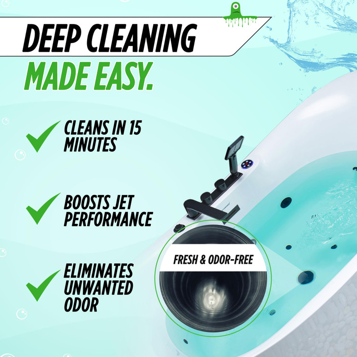 Oh Yuk Jetted Tub Cleaner for Jacuzzis, Bathtubs, Whirlpools, The Most Effective