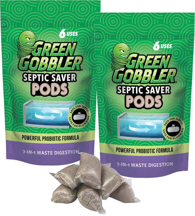 Green Gobbler Septic Tank Treatment Packets, 12 Month Supply