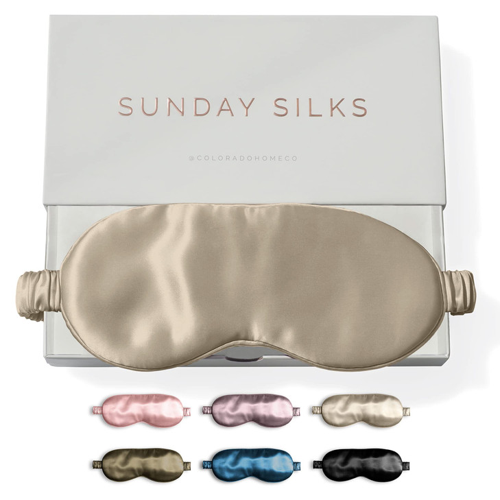 SUNDAYSILKS Exclusive Mulberry Silk Sleep Mask