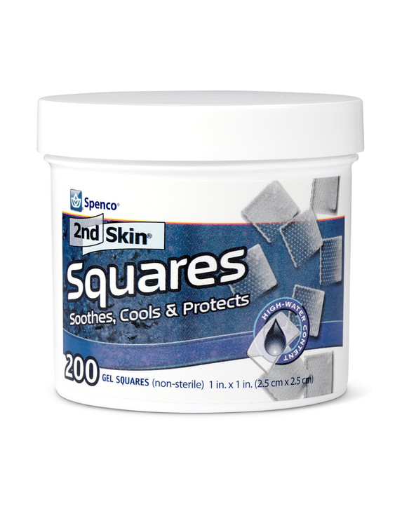 2nd Skin Dressing 1" Squares (200 Count) - Blister Pads for Feet & Body