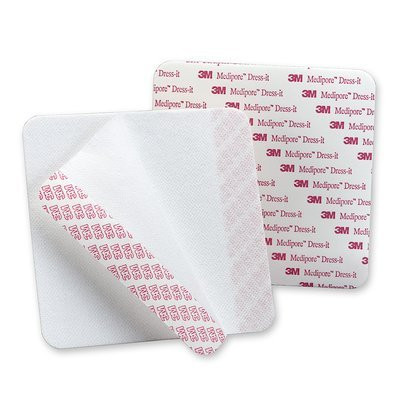 3M Medipore Dress-It Pr-Cut Dressing Cover, Non-Sterile, Soft Cloth, White, 5