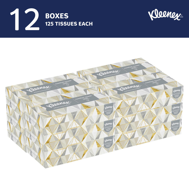 Kleenex Professional Facial Tissue, Bulk (03076), 2-Ply, White, Flat Facial