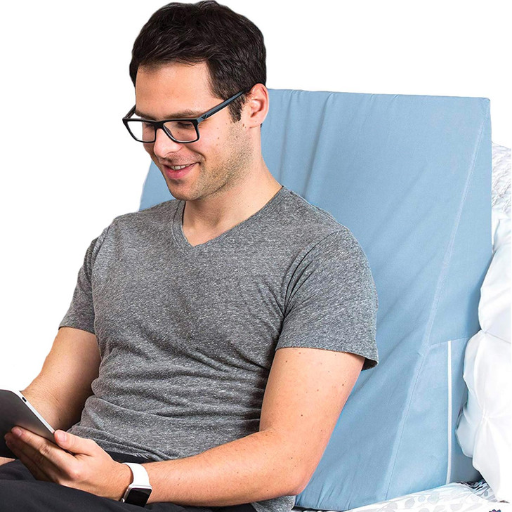 DMI Bed Wedge Pillow and Triangle Wedge with Elevated Incline for Neck Pain