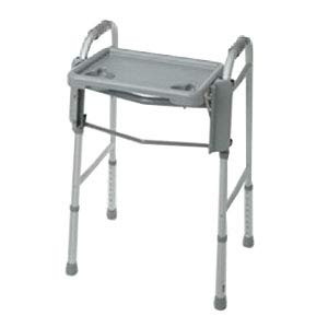 Medline Walker Flip Tray Table with 2 Cup Holders, Universal Tray for Standard