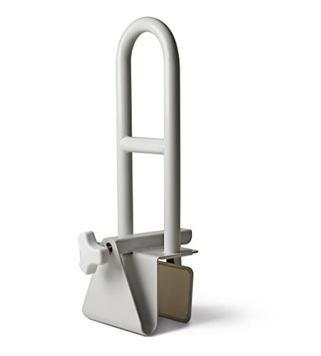 Medline Bathtub Safety Grab Bar, Handle Clamps on to Side of Bathtub Shower