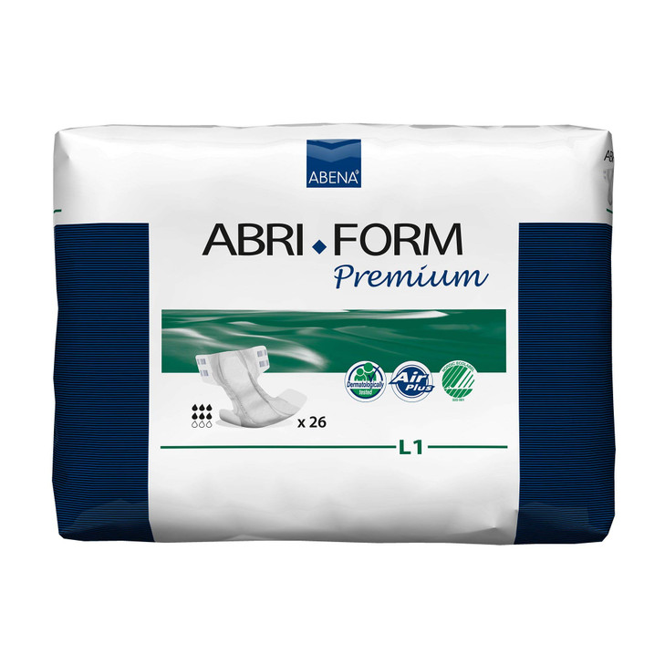 Abena Abri-Form Premium Incontinence Briefs, Level 1, (Medium To Large Sizes)