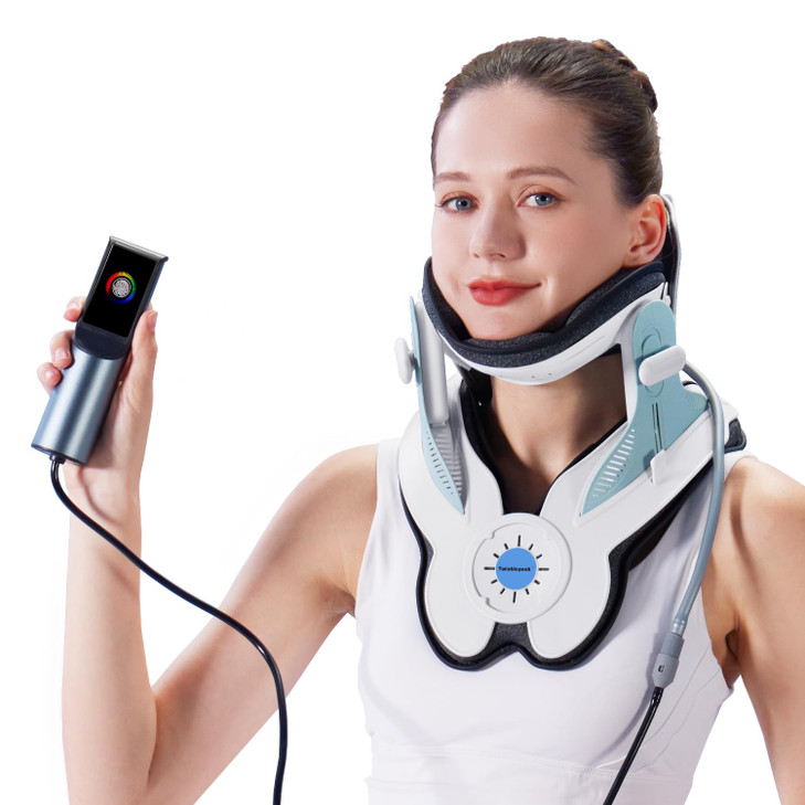 Twinklepoch Cervical Neck Traction Device, Electric Air Pump Cervical Traction