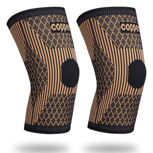 SHENGYADE Knee Brace for Women & Men0nce, Copper Knee Braces for Knee Pain