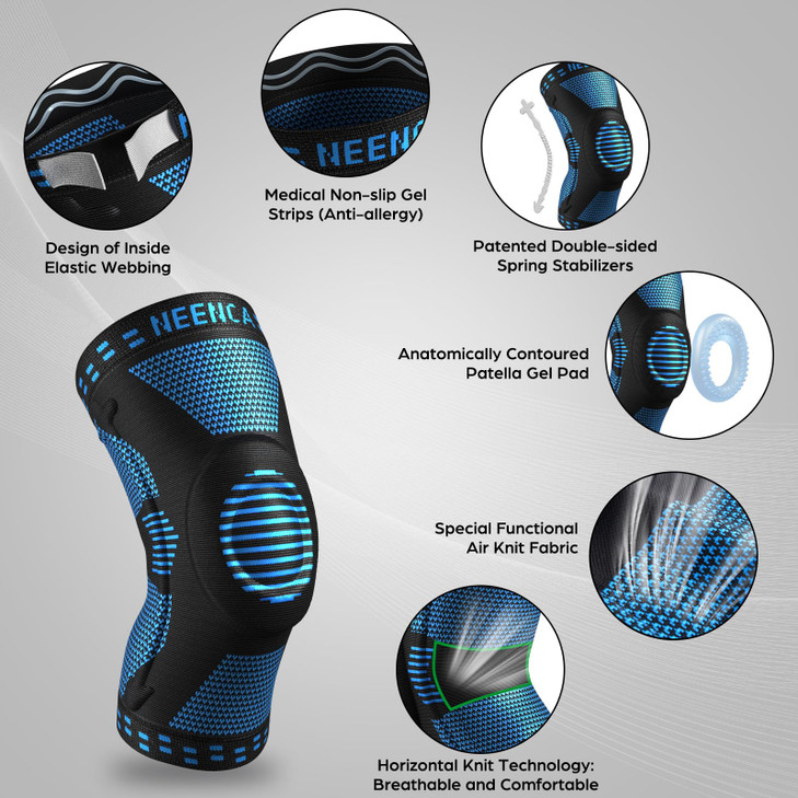 NEENCA Professional Knee Brace for Pain Relief, Medical Knee Support