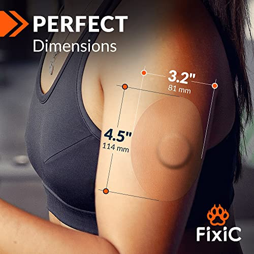 FixiC Freestyle Adhesive Patches 25 PCS - Good for Libre 1, 2, 3 & Plus