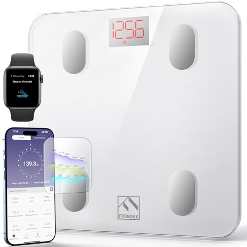 FITINDEX Smart Scale for Body Weight, FSA&HSA Eligible, Scale with BMI, Body