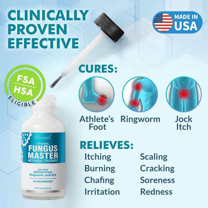 Ebanel Athletes Foot Treatment Extra Strength, Antifungal Cream for Foot Fungus
