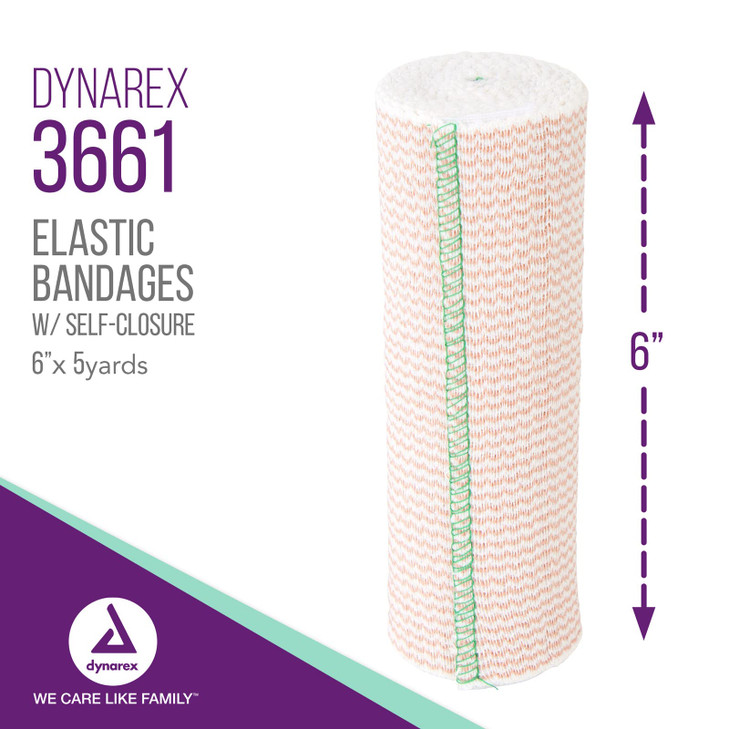 Dynarex Elastic Bandages with Self-Closure, Outstanding Compression and Stretch