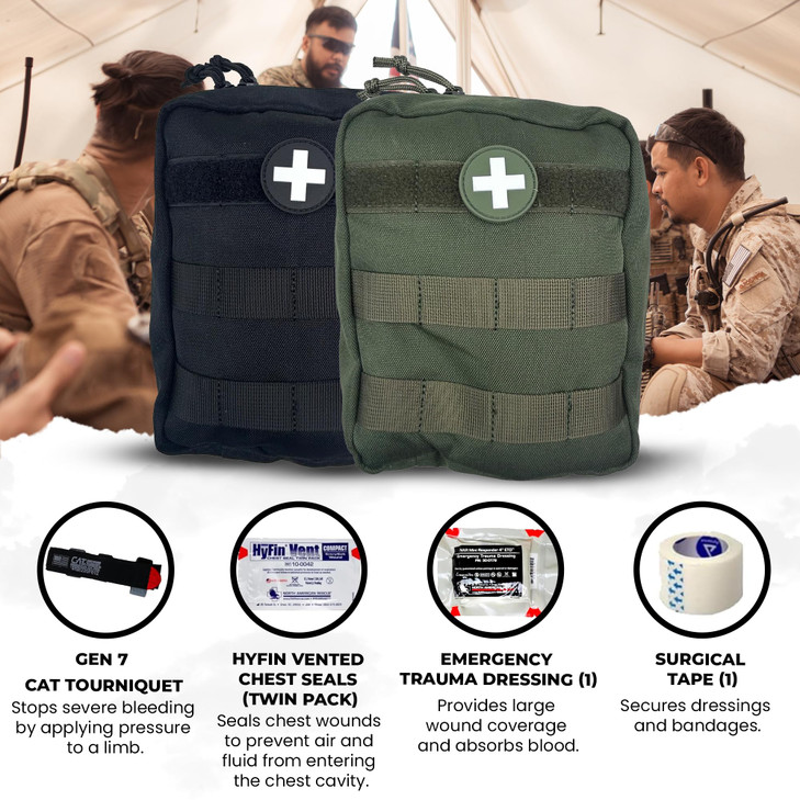 IFAK (Individual First Aid Kit) Trauma Kit with CAT Tourniquet