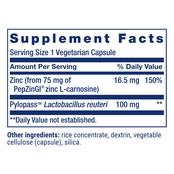 Life Extension Gastro-Ease, zinc L-carnosine, Pylopass Lactobacillus reuteri