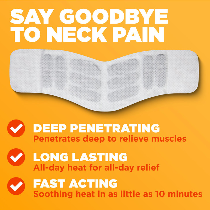 ThermaCare Heat Wraps for Neck & Shoulder Pain Relief, Portable Adhesive Heating