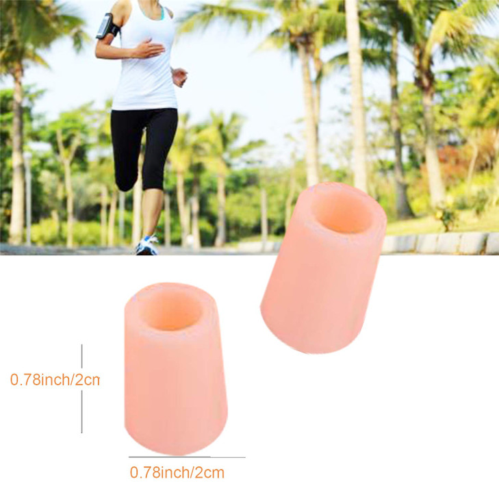 5 Pairs Gel Open Toe Sleeves, Toe Protector, Toe Tubes Pinky Toe Sleeve