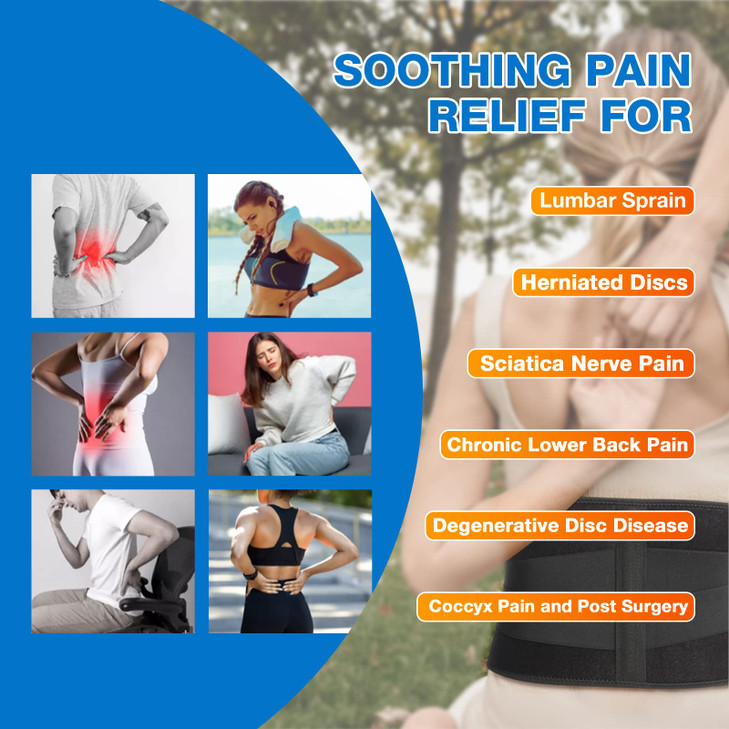 Gel Ice Pack for Back, ARRIS Back Ice Wrap with Support Belt for Pain Relief
