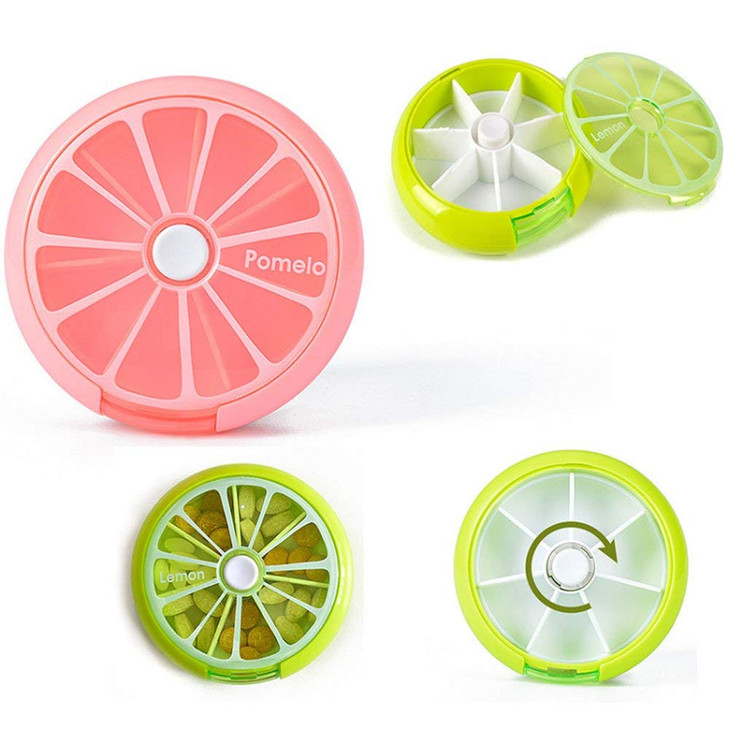 INVODA Pill Cases Pill Box Weekly 3 Times 7 Compartments Large Medicine Pill