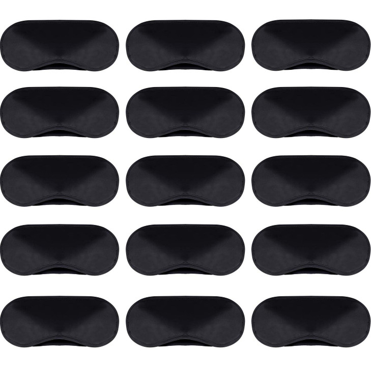 Mudder 12 Pack Sleep Mask Blindfold Eye Masks with Nose Pad and Elastic Straps