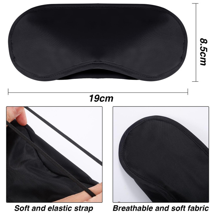 Mudder 12 Pack Sleep Mask Blindfold Eye Masks with Nose Pad and Elastic Straps