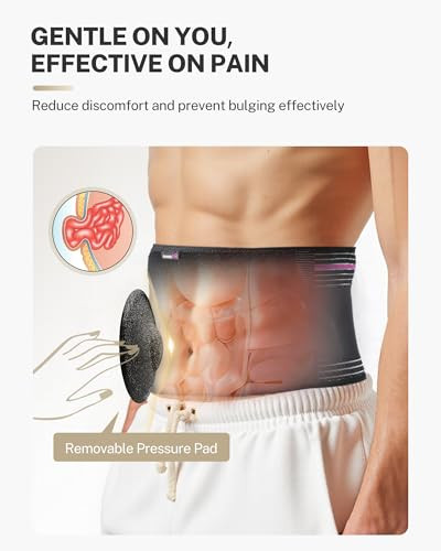 Fitomo Front-Wearing Umbilical Hernia Belt, Unisex, 3D Dome-Shaped Hernia