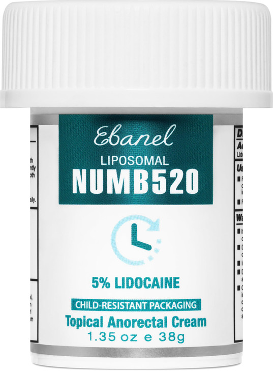 Ebanel 5% Lidocaine Numbing Cream, Pain Relief Burn Itch Numb Cream, Maximum