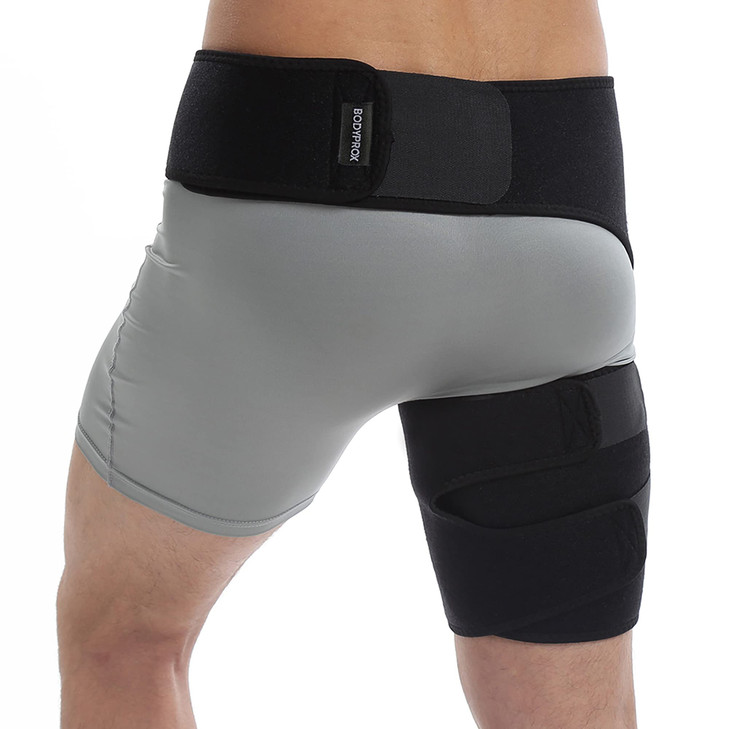 Bodyprox Groin Wrap, Adjustable Support for Hip, Groin, Hamstring, Thigh
