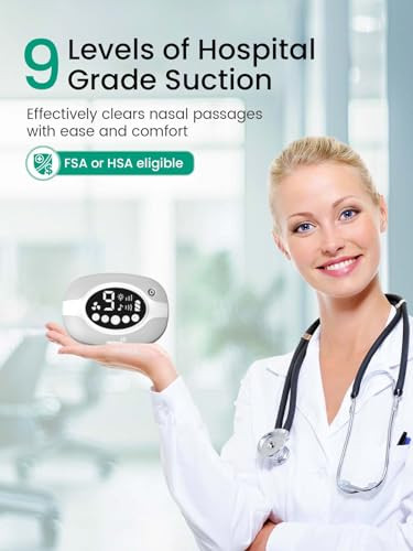 GROWNSY Electric Nose Suction for Baby, Hospital-Grade Nasal Aspirator