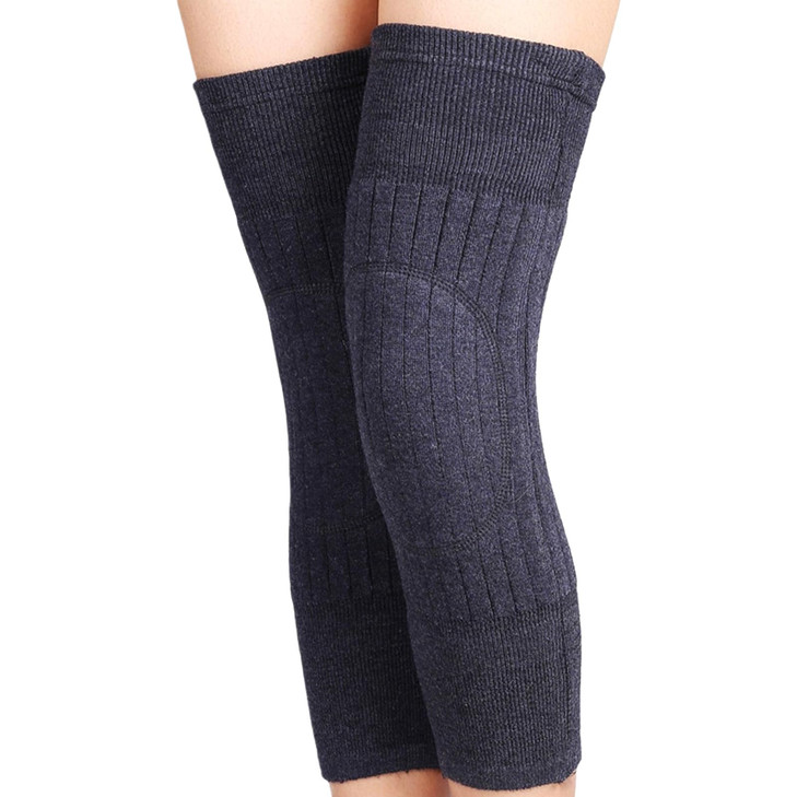 erioctry Unisex Cashmere Wool Knee Brace Pads Winter Warm Thermal Knee Warmers