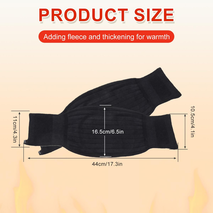 erioctry Unisex Cashmere Wool Knee Brace Pads Winter Warm Thermal Knee Warmers