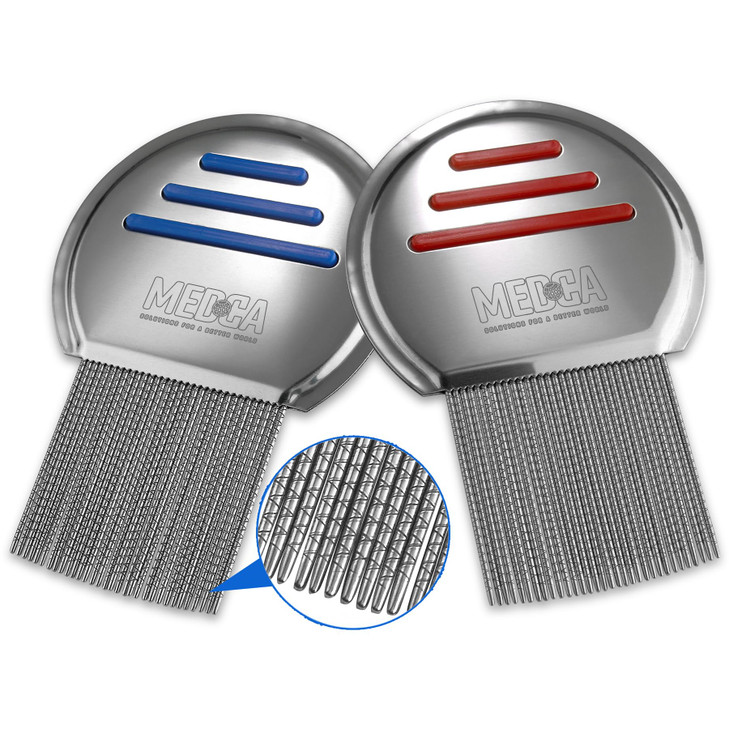 Lice Comb - (Pack of 2) Stainless Steel