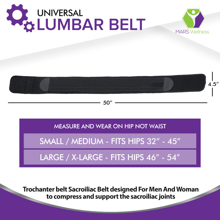 MARS WELLNESS Sacroiliac Support SI Loc Hip Belt