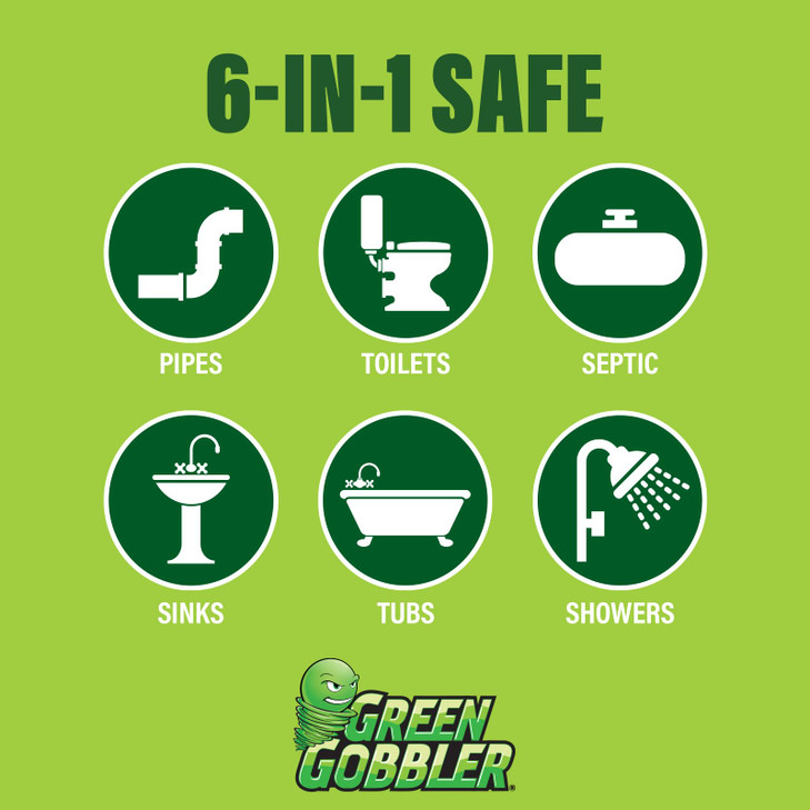 Green Gobbler Drain Cleaner & Deodorizer FRESH SCENT Sticks for Toilet Tanks