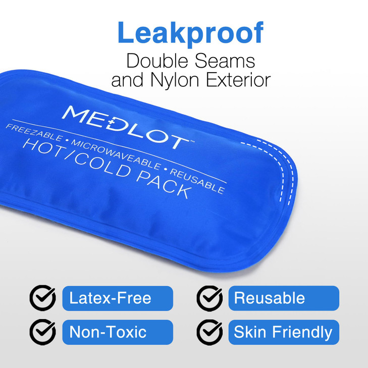 LotFancy Gel Ice Packs, 2pc Reusable Hot Cold Pack for Therapy, Heating Cooling