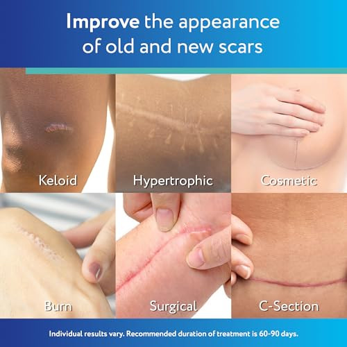 ScarAway Advanced Clear Silicone Scar Sheets, Medical Grade Silicone Strips