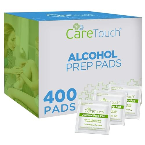 Care Touch Alcohol Wipes Individually Wrapped