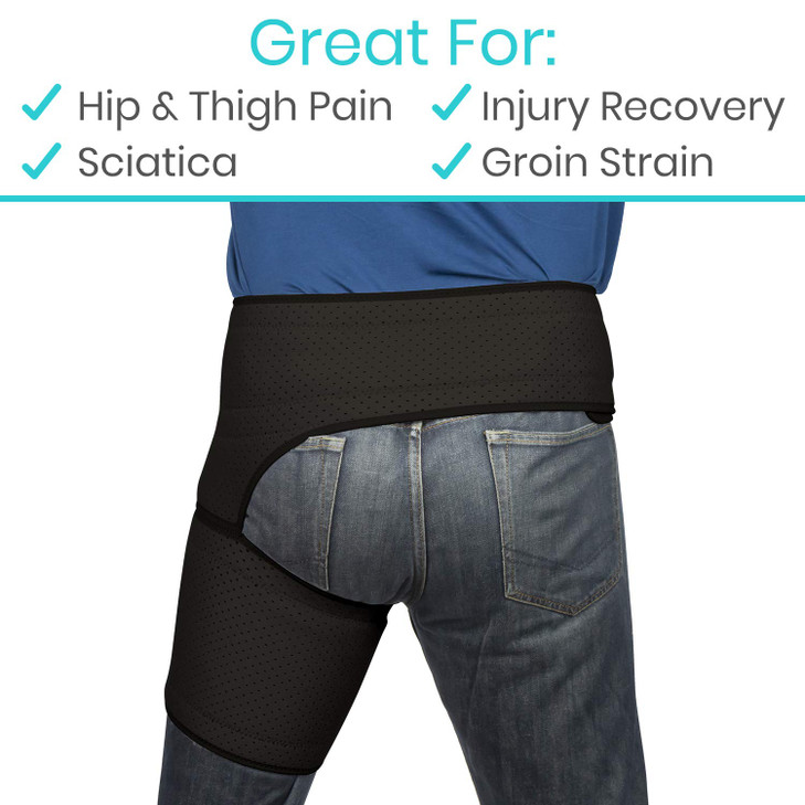 Vive Hip and Groin Brace - Sciatica Brace - Bursitis Hip Pain Relief