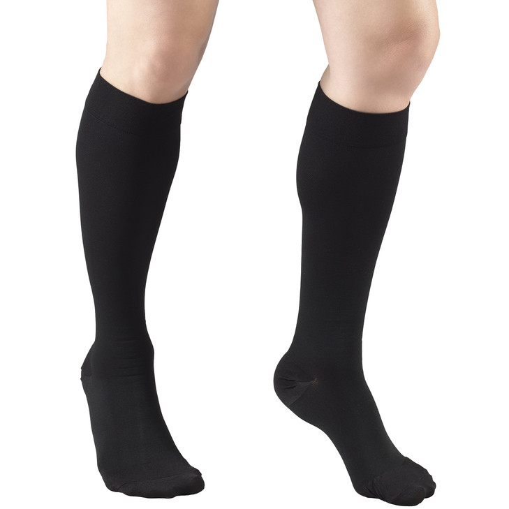 Truform 15-20 mmHg Compression Stockings for Men and Women, Knee High Length