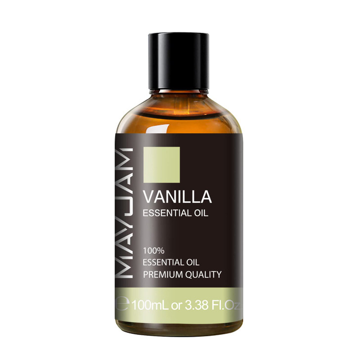 Vanilla Essential Oil 100ml, MAYJAM Premium Essential Oils for Aromatherapy