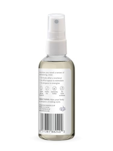 Aura Cacia Room and Body Mist, Refreshing Peppermint, 4 Fluid Ounce