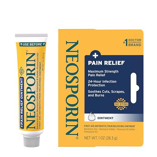 Neosporin + Maximum-Strength Triple Antibiotic Ointment with Pain Relief, Dual