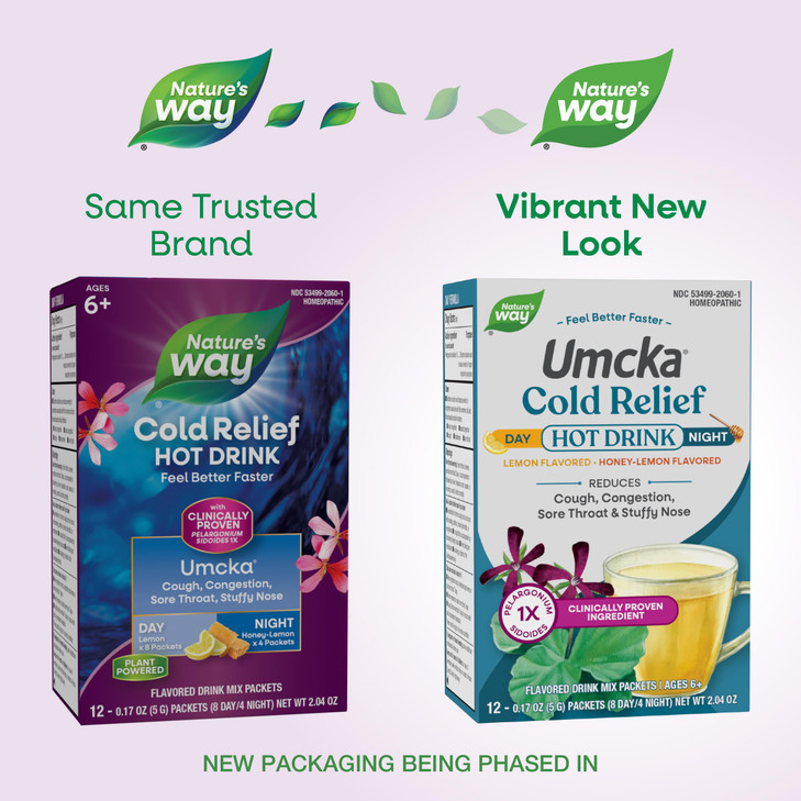 Nature's Way Umcka Cold Relief Hot Drink, Homeopathic, Clinically Proven