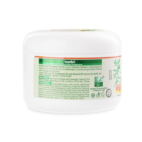 Silicon Mix Bamboo Nourishing Hair Treatment 8 ounces  Deep Conditioning Mask for Strong, Hydrated, and Revitalized Hair, Restores Shine, Softness,